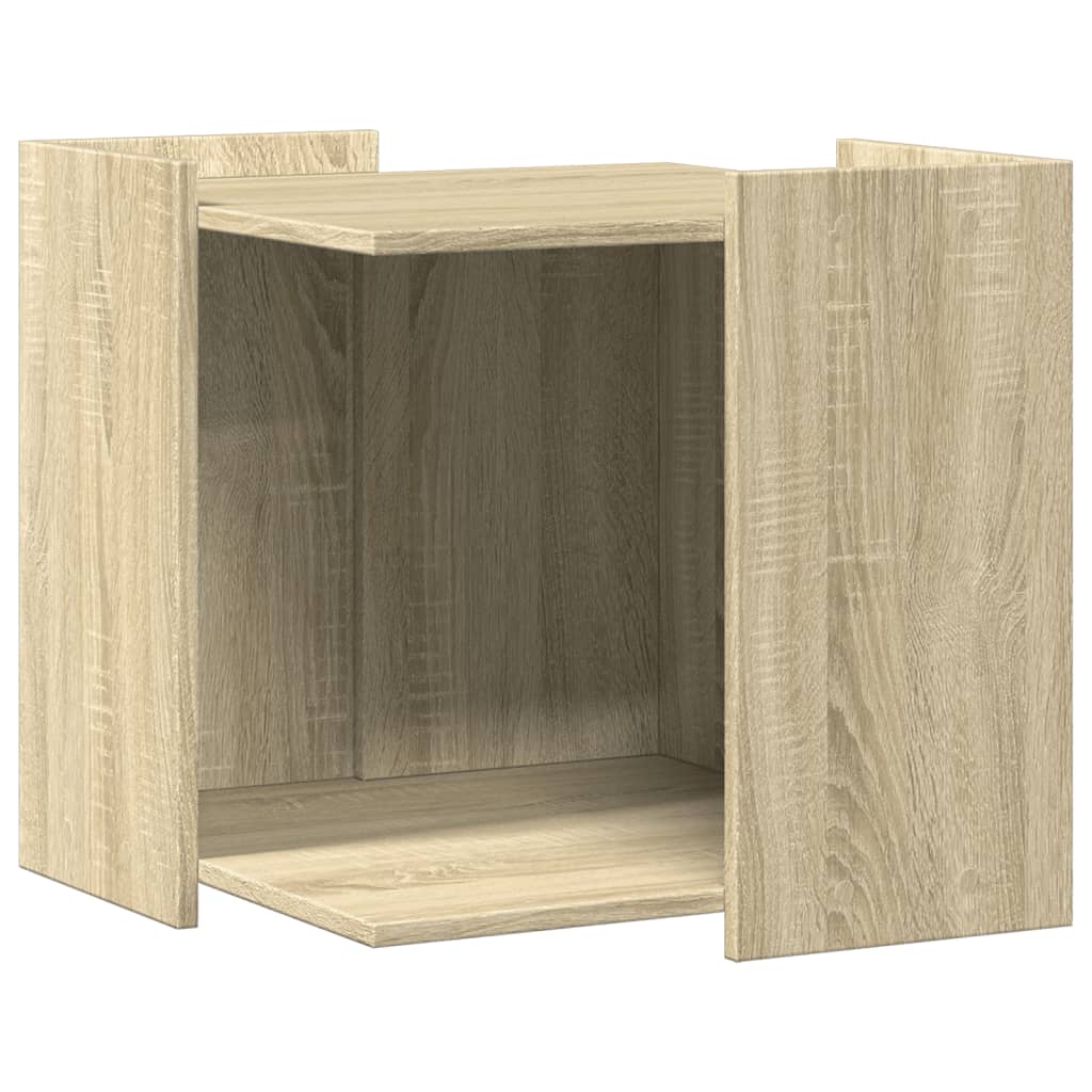 Uzavretý box na stelivo, sonoma 53x53x51 cm, kompozitné drevo