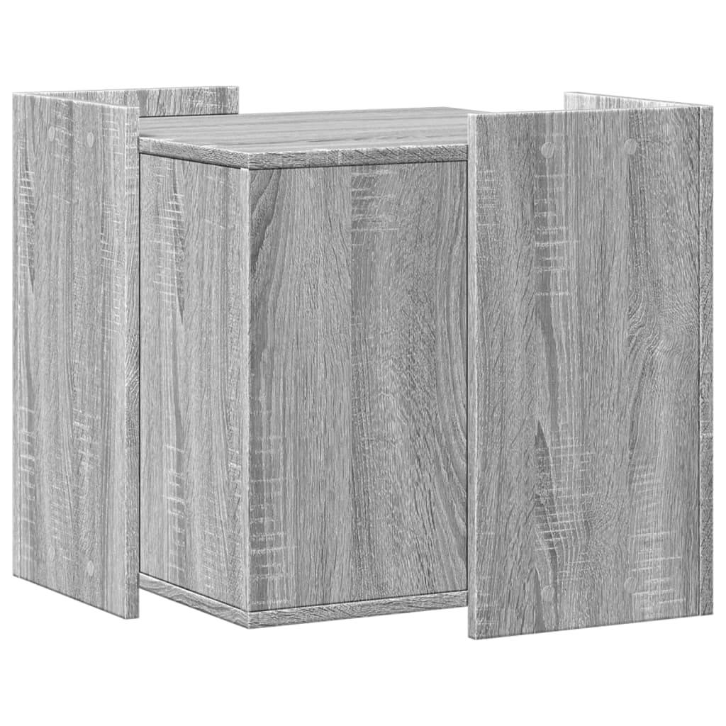 Uzavretý box na stelivo sivá sonoma 53x53x51cm kompozitné drevo