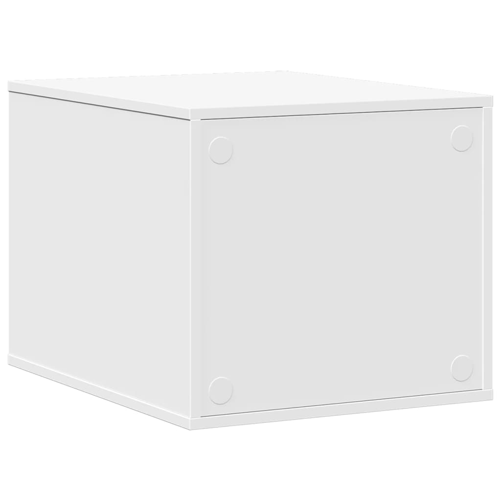 Uzavretý box na stelivo, biely 47x59x42 cm, kompozitné drevo