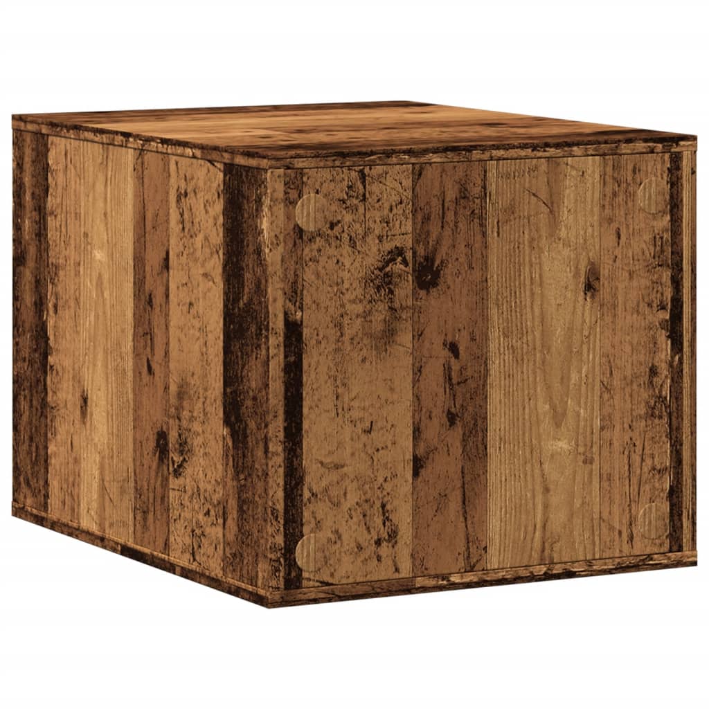 Uzavretý box na stelivo staré drevo 47x59x42cm kompozitné drevo