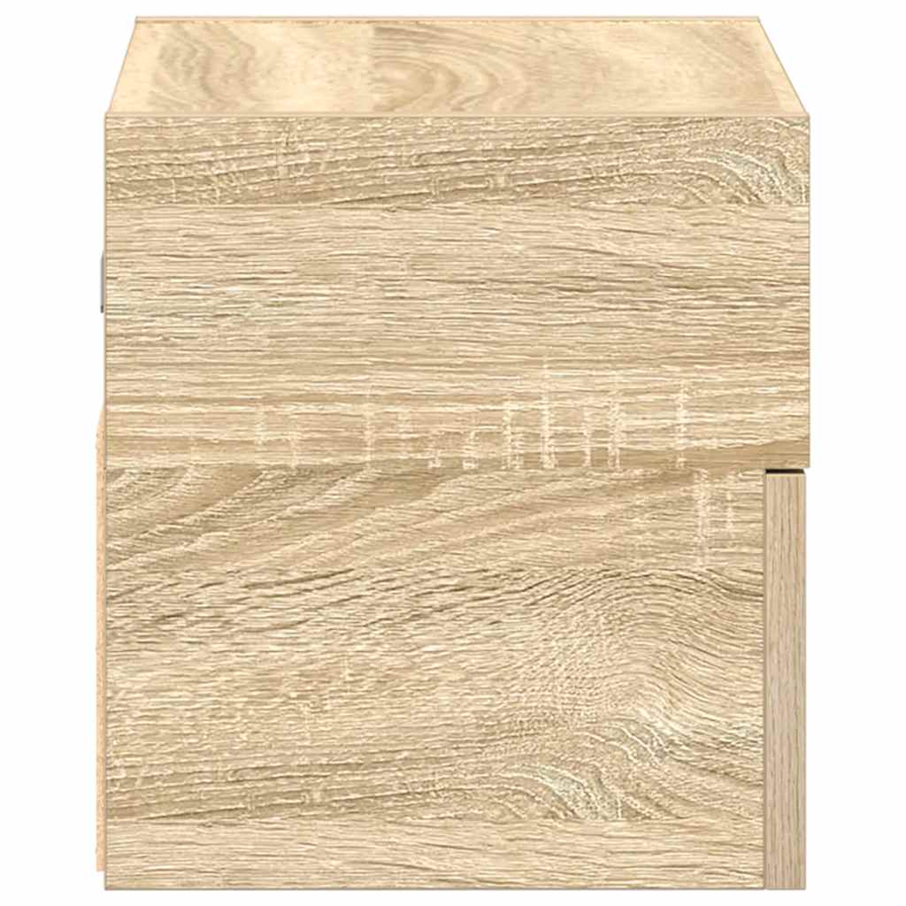 Nástenné nočné stolíky 2 ks dub sonoma 45x26x28,5 cm