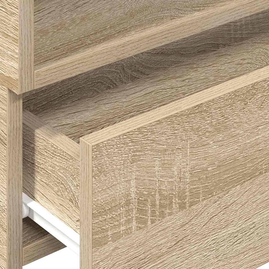 Nástenné nočné stolíky 2 ks dub sonoma 45x26x28,5 cm