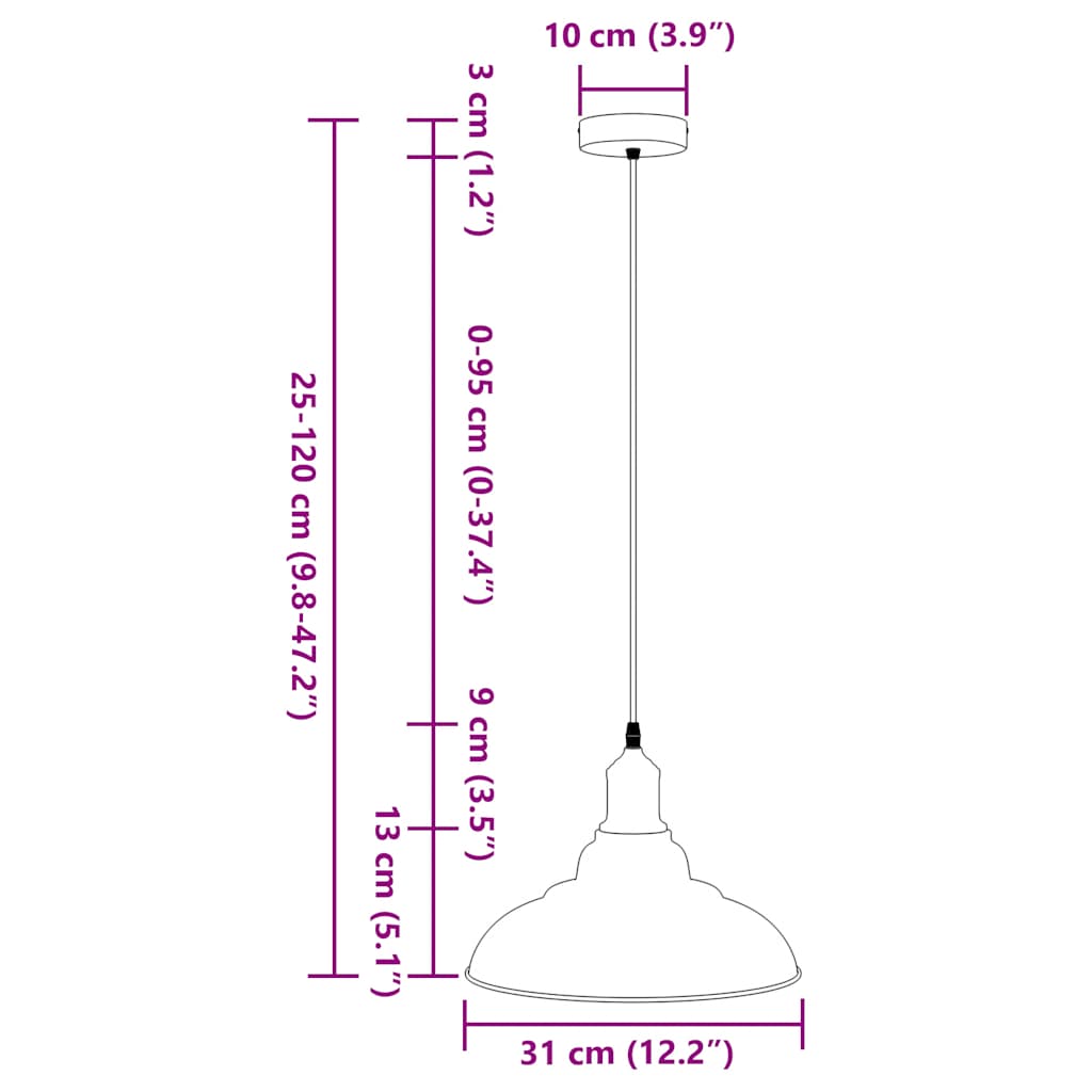 Závesná lampa výškovo nastaviteľná E27 lesk zelená Ø 31 cm kov