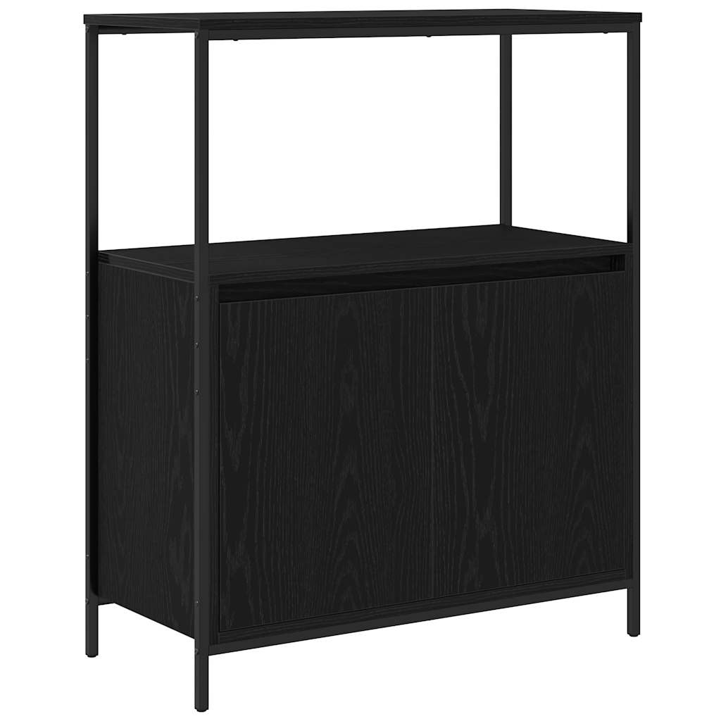 Kúpeľňová skrinka s policami dub čierny 76,5x35x95 cm