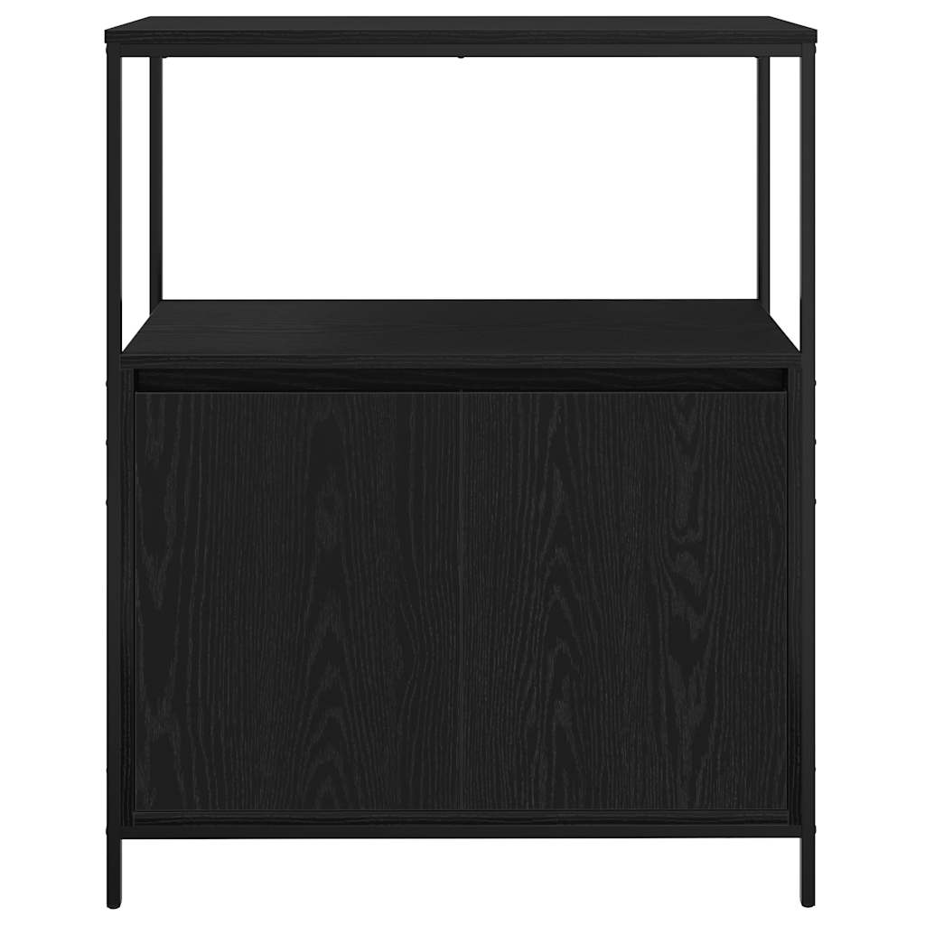 Kúpeľňová skrinka s policami dub čierny 76,5x35x95 cm