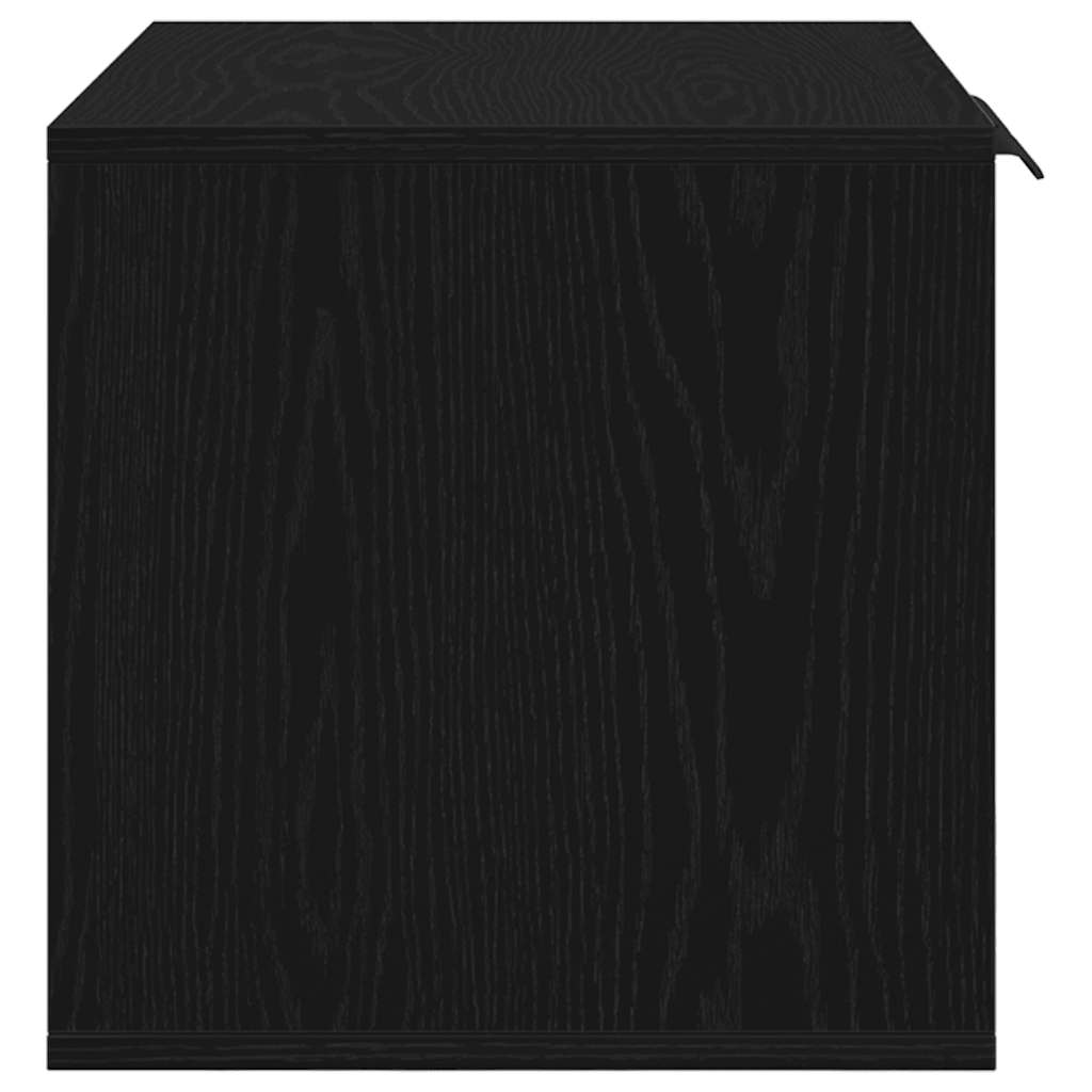 Uzavretý box na stelivo čierny dub 60x40x40 cm kompozitné drevo