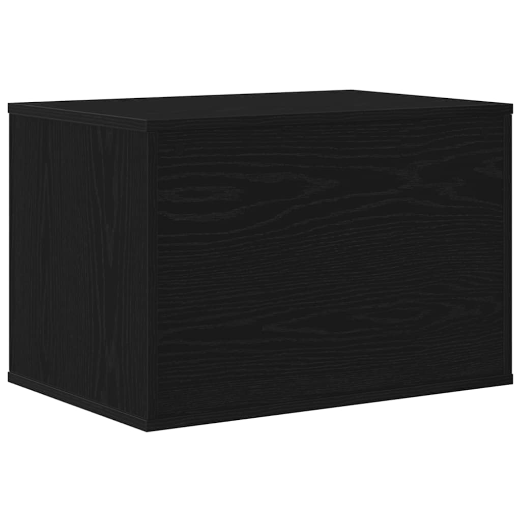 Uzavretý box na stelivo čierny dub 60x40x40 cm kompozitné drevo