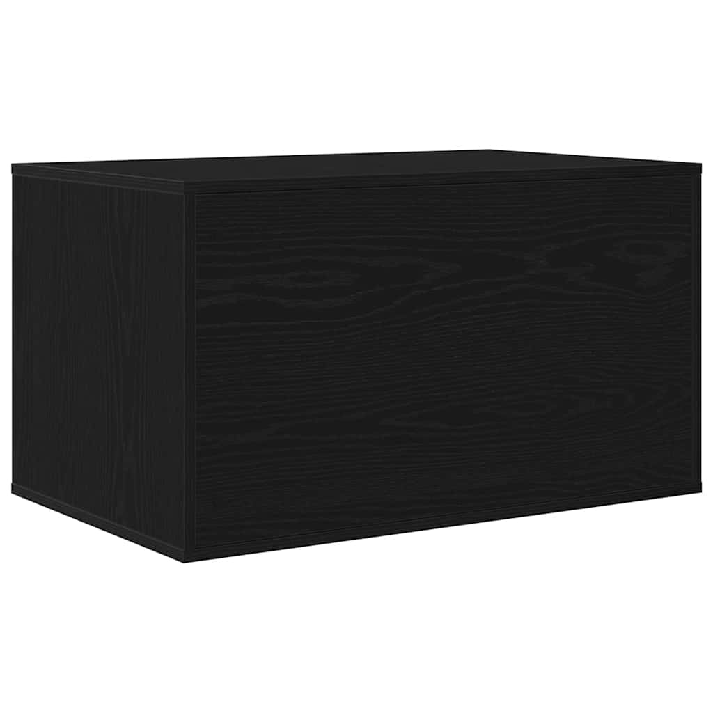 Uzavretý box na stelivo čierny dub 80x50x45 cm kompozitné drevo