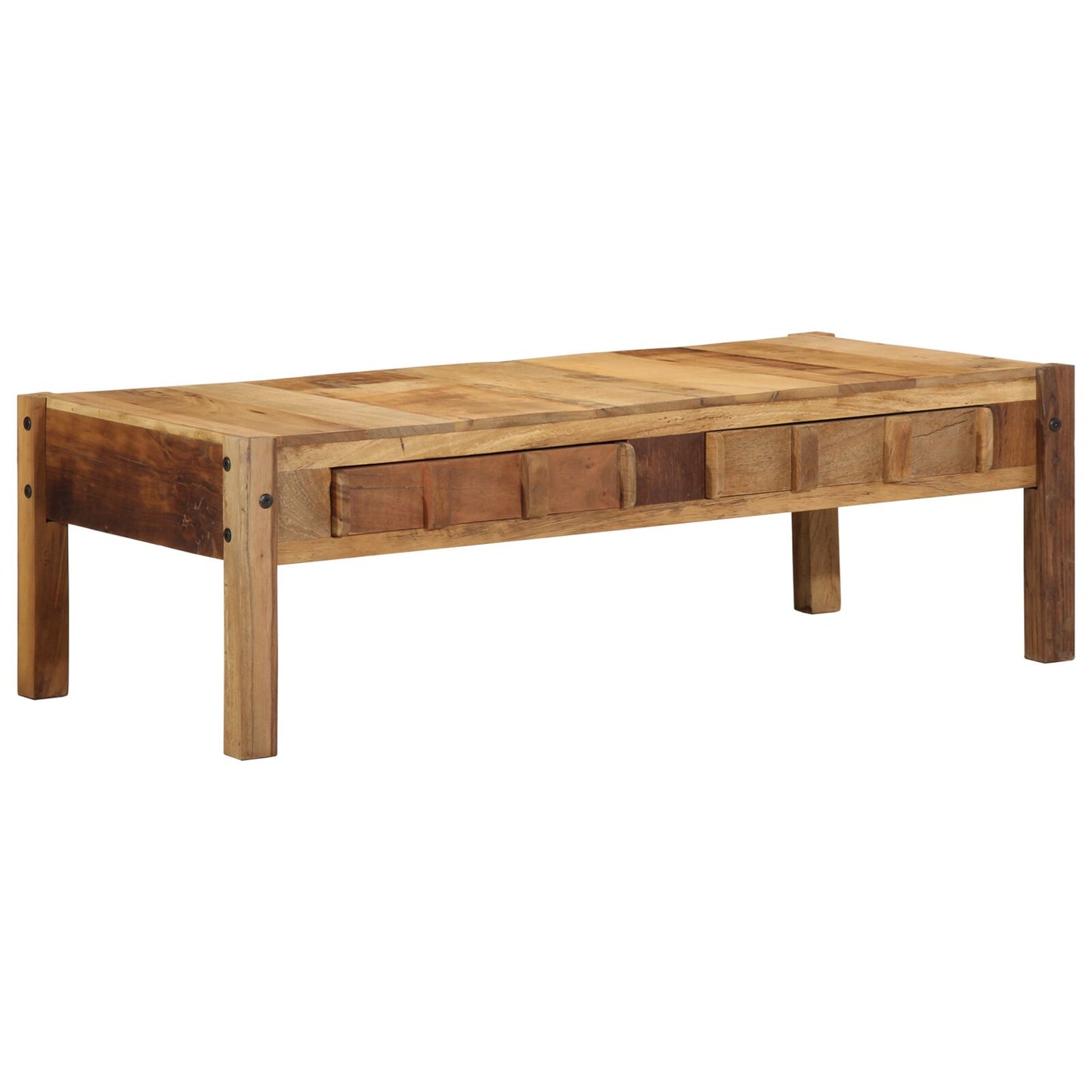 konferenčný stolík 110x55x35 cm z recyklovaného masívneho dreva