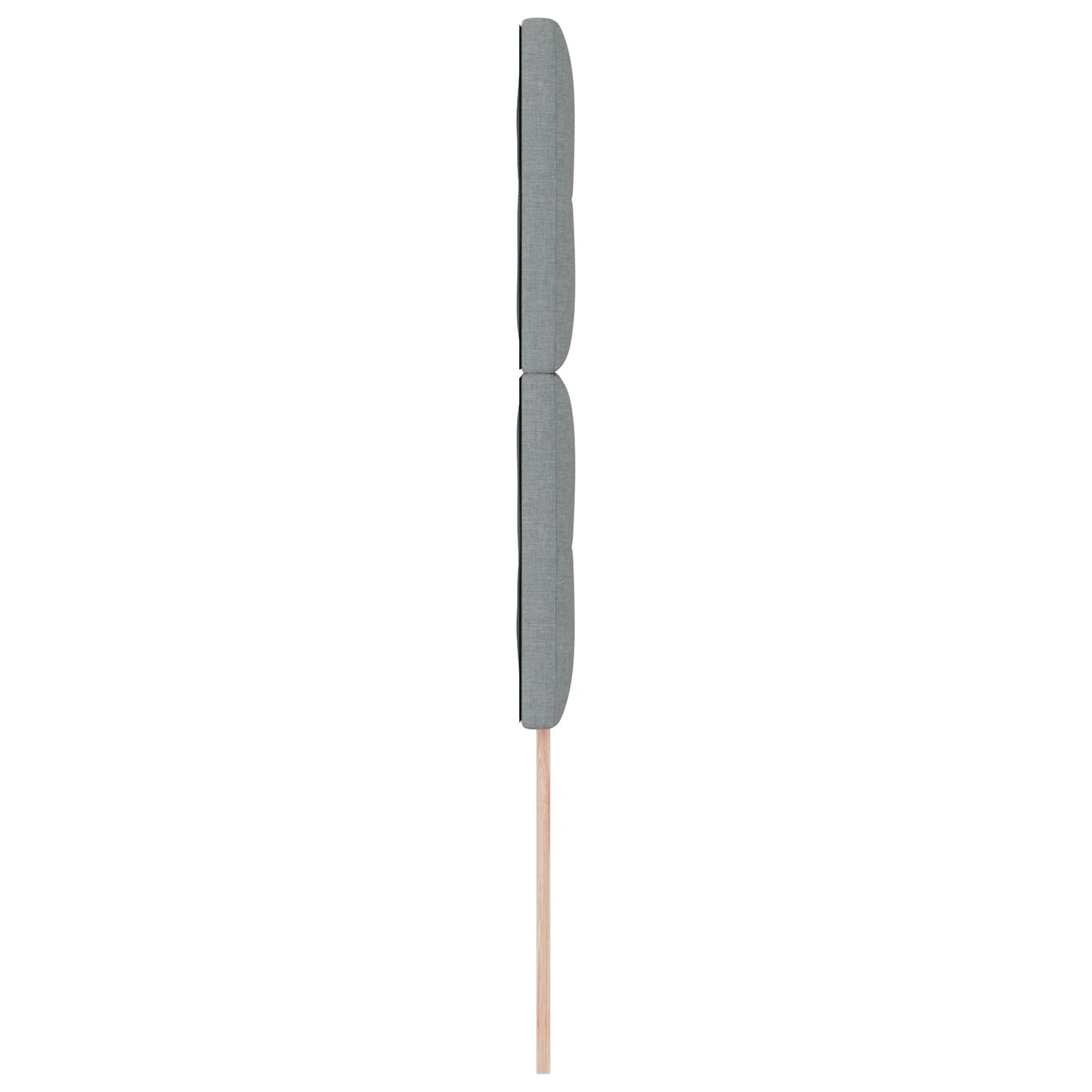 Čelo postele so svetlosivým čalúnením 80 cm textília