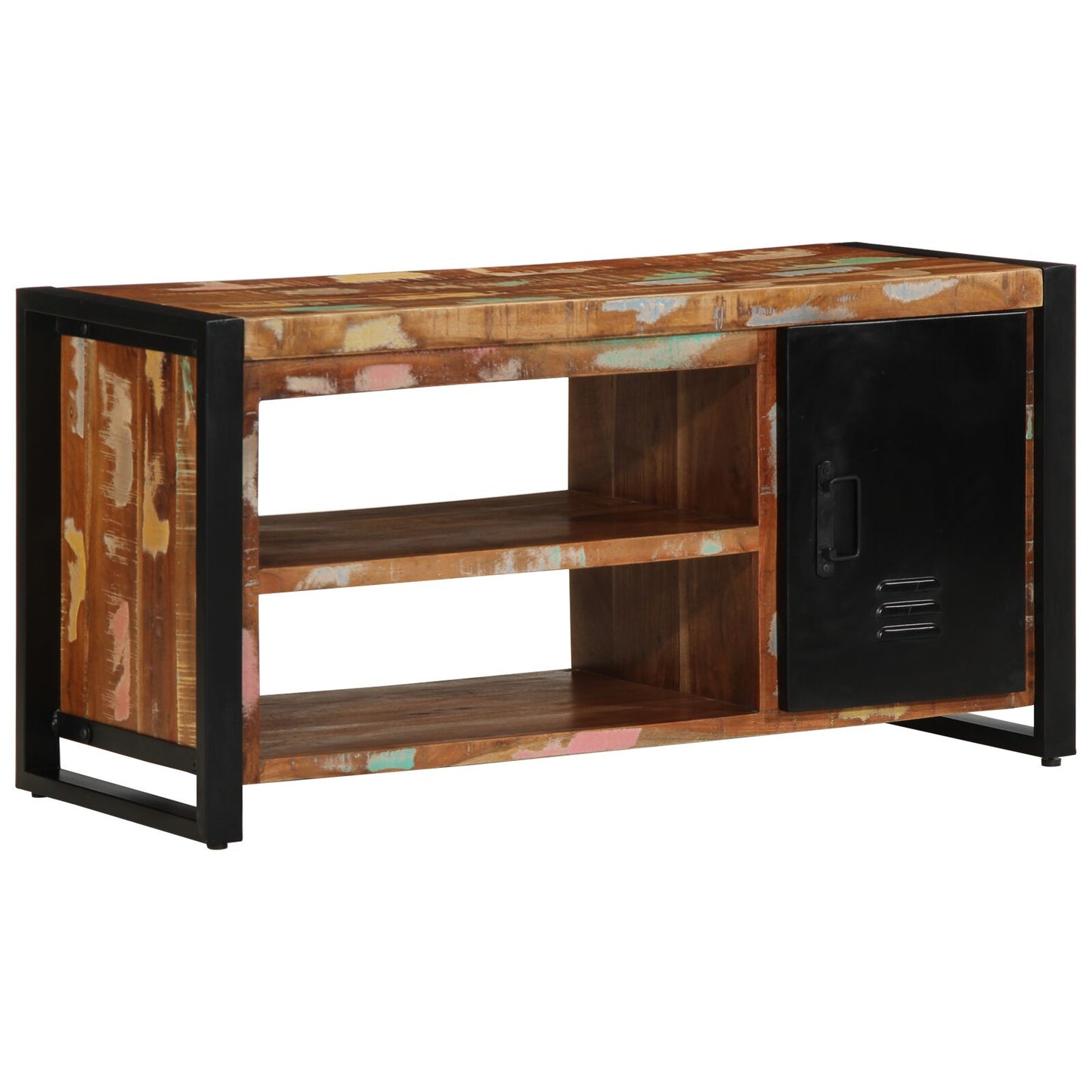 Lavička na topánky Viac farieb 100x40x50 cm z recyklovaného dreva
