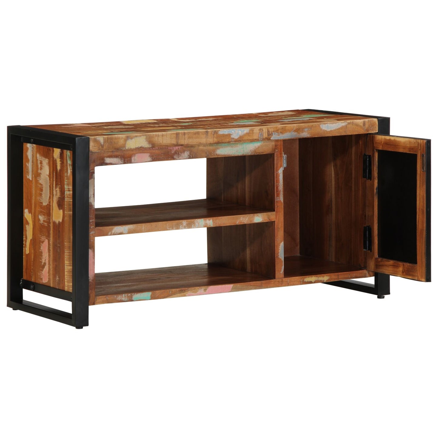Lavička na topánky Viac farieb 100x40x50 cm z recyklovaného dreva