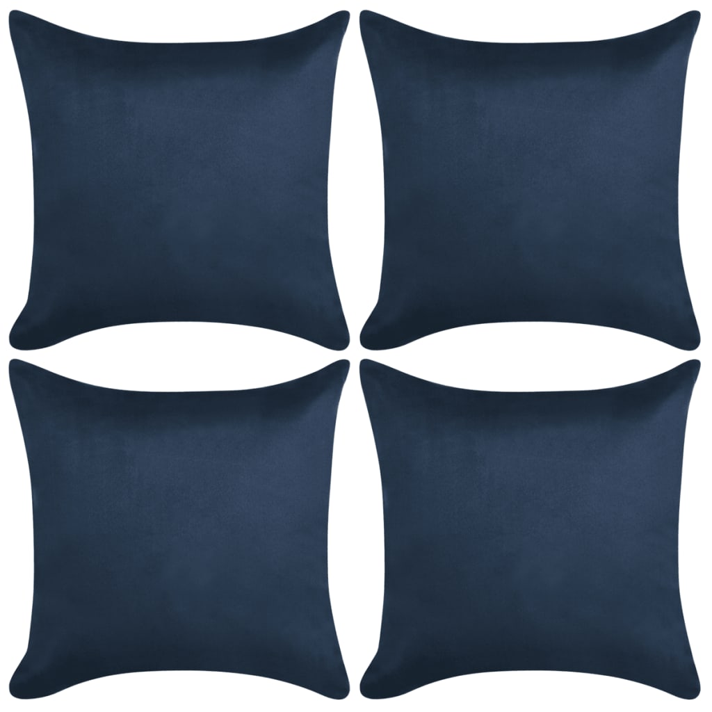 Návliečky Na Vankúše, 4 Ks, Umelý Semiš, , Béžové