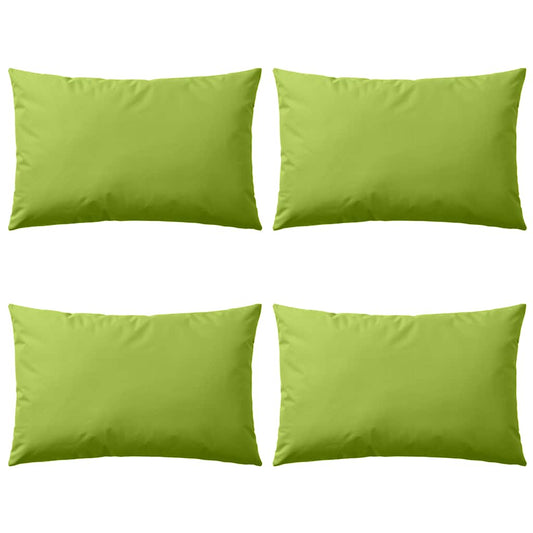 Vankúše do exteriéru 4 ks jablkovo zelené 60x40 cm