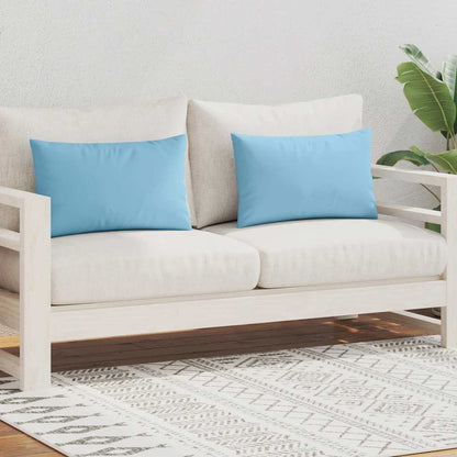 Vankúše do exteriéru 2 ks 60x40 cm bledomodré