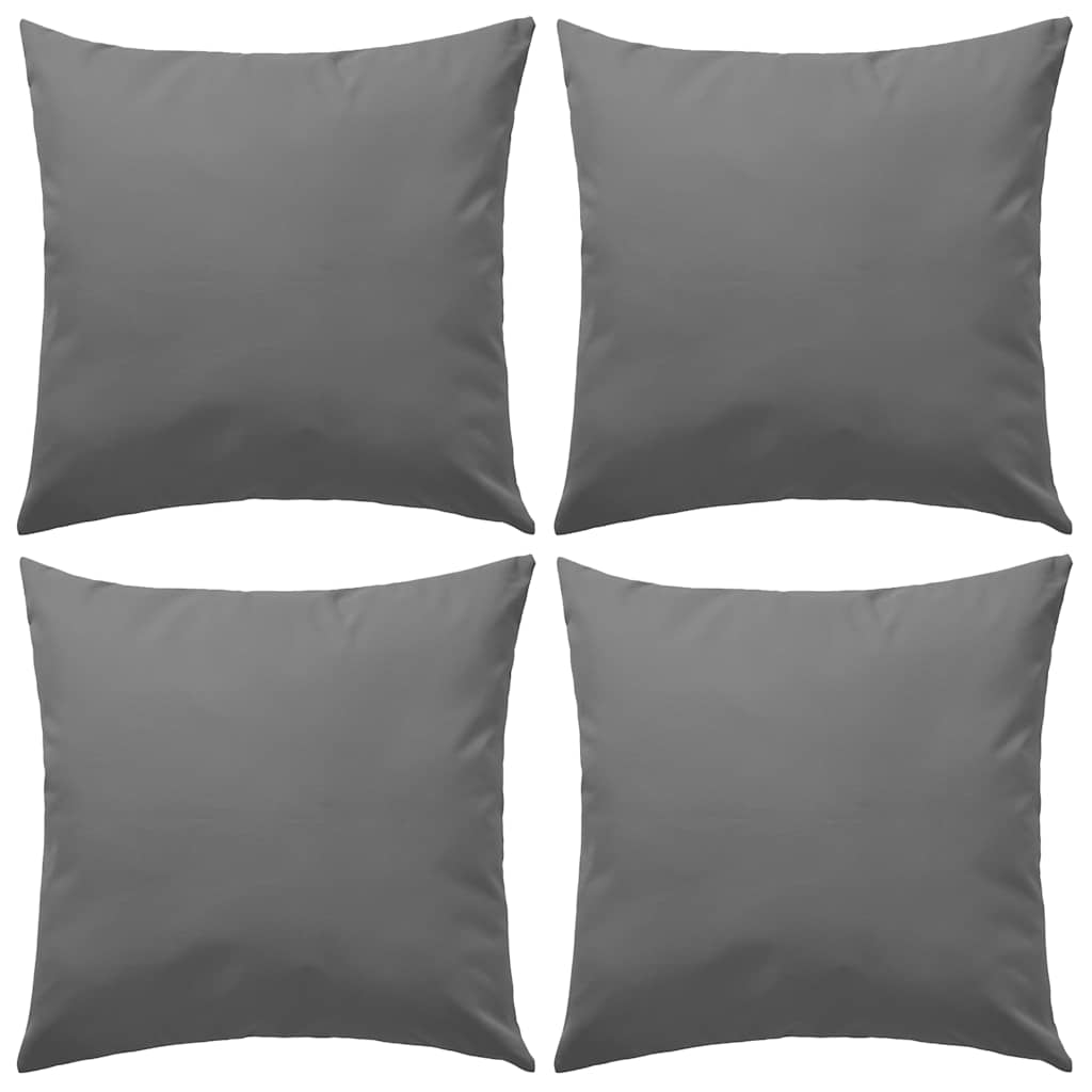 Vankúše do exteriéru 4 ks 45x45 cm sivé