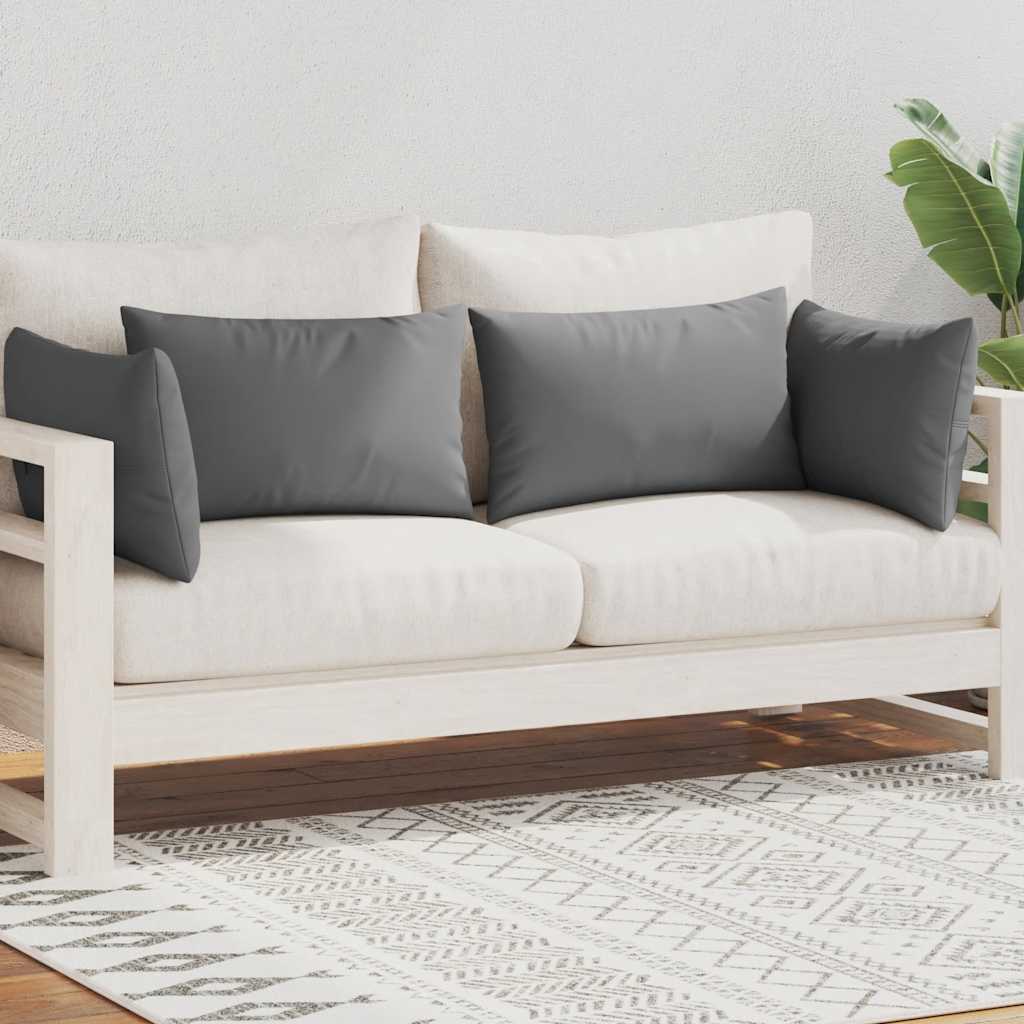 Záhradný vankúš 4 ks 60x40 cm sivý