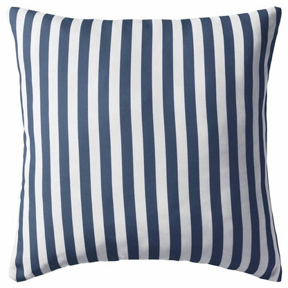 Vankúše do exteriéru 2 ks pruhované 45x45cm tmavomodré