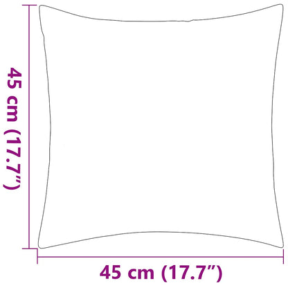 Vankúše do exteriéru 2 ks pruhované 45x45cm tmavomodré