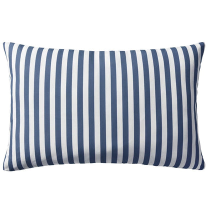 Vankúše do exteriéru 2 ks pruhované 60x40cm tmavomodré