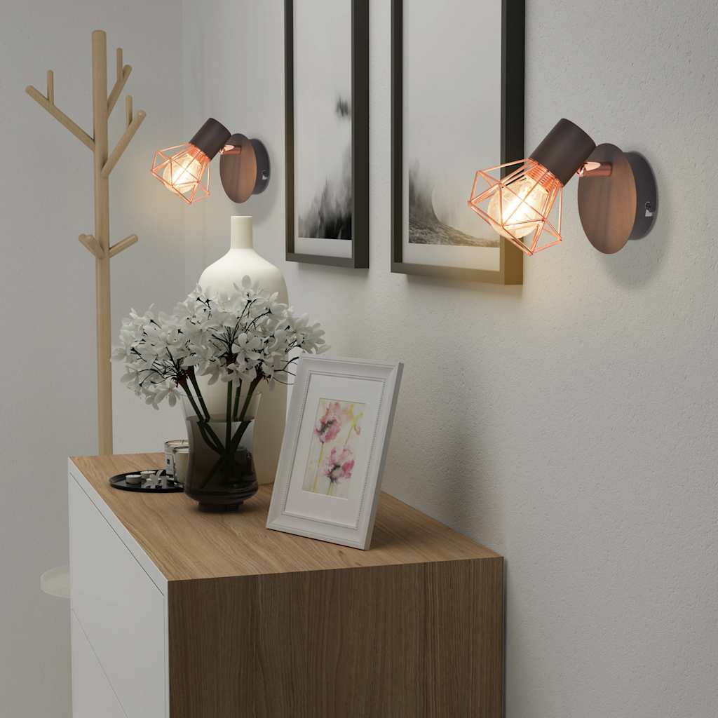 Nástenné Svietidlá 2 Ks S 2 Led Žiarovkami 8 W