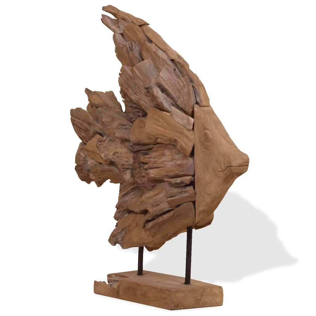 Socha Rýb Teak 40X12X57 Cm