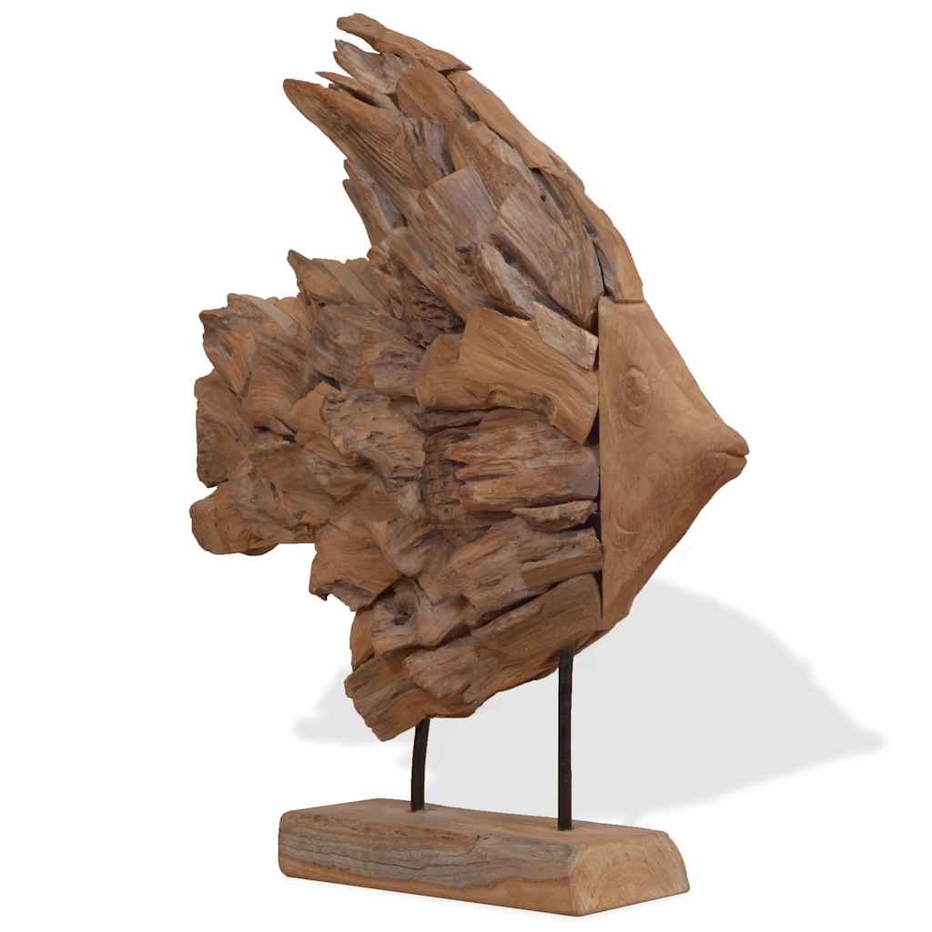 Socha Rýb Teak 40X12X57 Cm