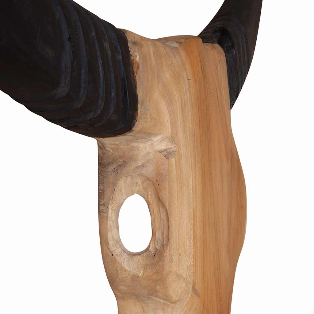 Bull Skull Sculpture Teak 66X15X88 Cm