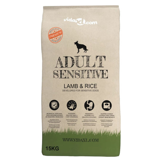 Prémiové krmivo pre psov Adult Sensitive Lamb & Rice, 15 kg