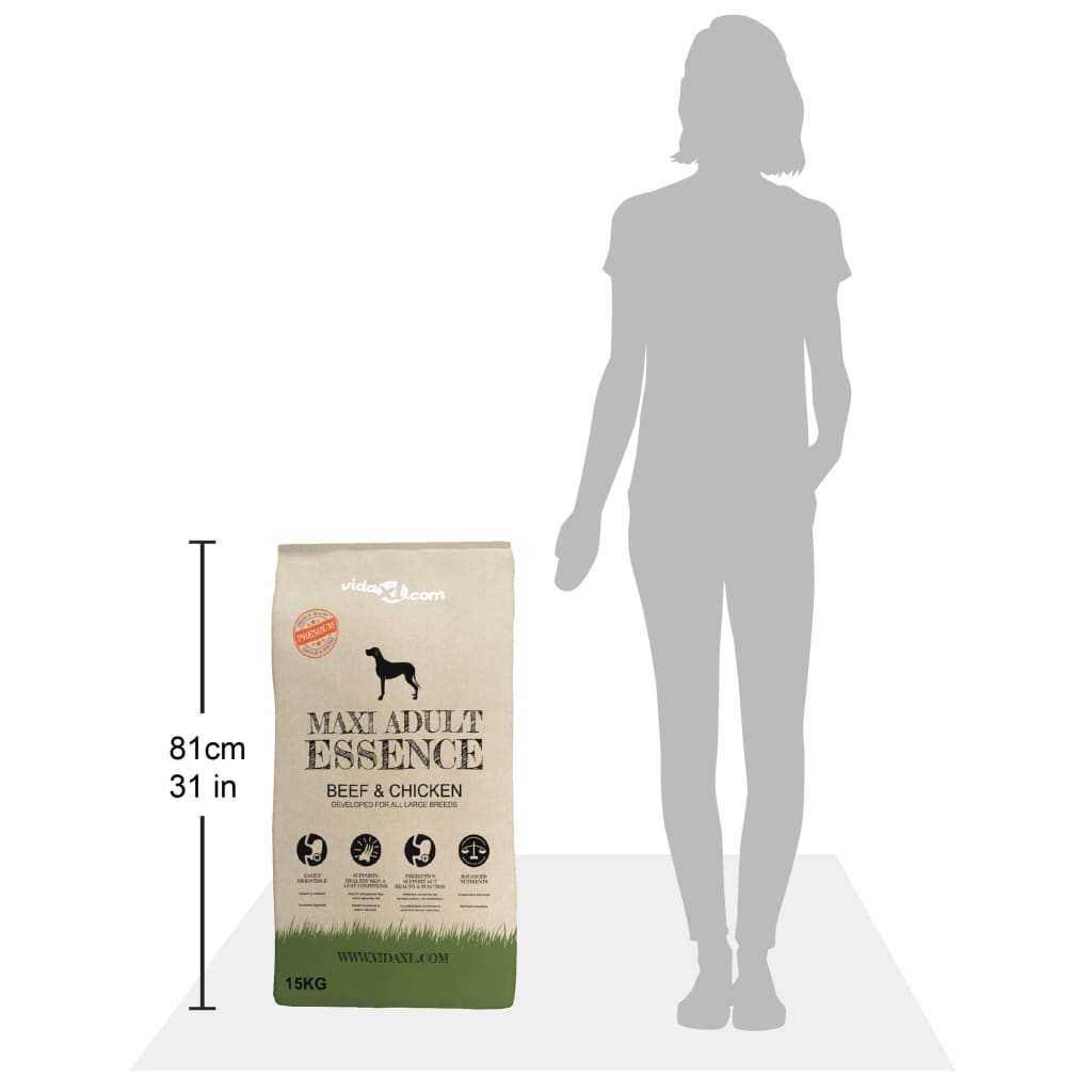 Prémiové psie krmivo Maxi Adult Essence Beef & Chicken 15 kg