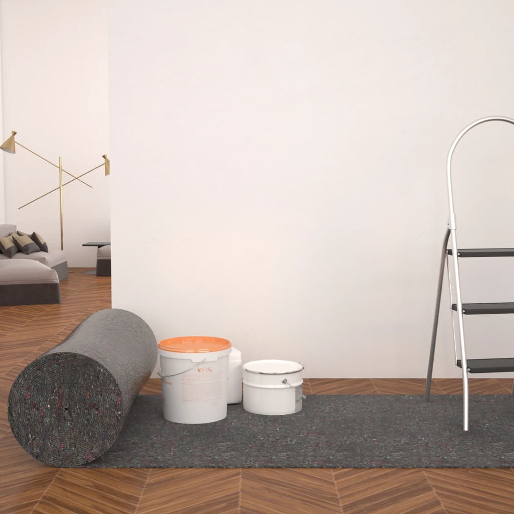 Ochranný koberec z flícu, 50 m, 280 g/m², sivý