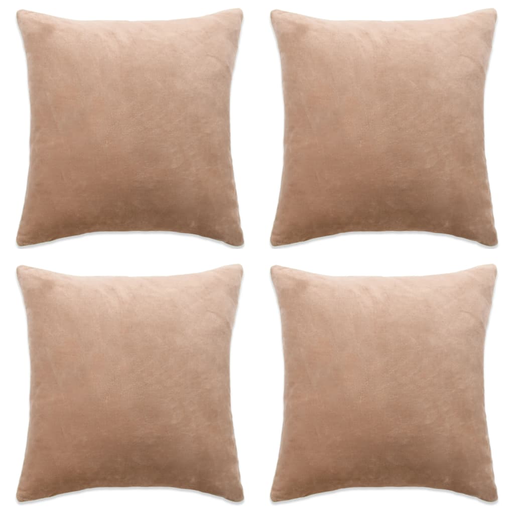 Poťahy Na Vankúše 4 Ks, Látka , Béžové