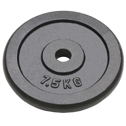 Závažia na činky 4 ks, 4x7,5 kg, liatina