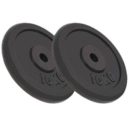 Závažia na činky 2 ks, 2x10 kg, liatina
