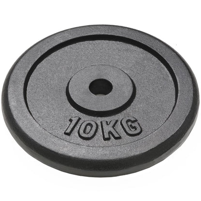Závažia na činky 4 ks, 2x10 kg+2x5 kg, liatina