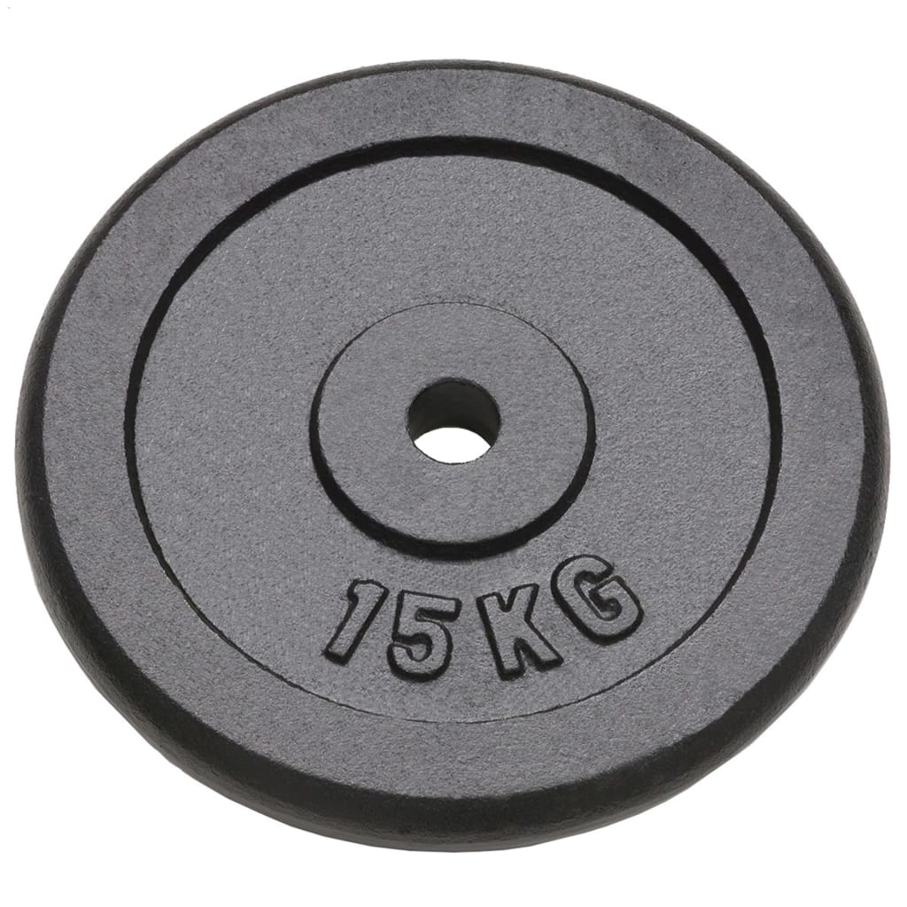 Závažia na činky 2 ks, 2x15 kg, liatina