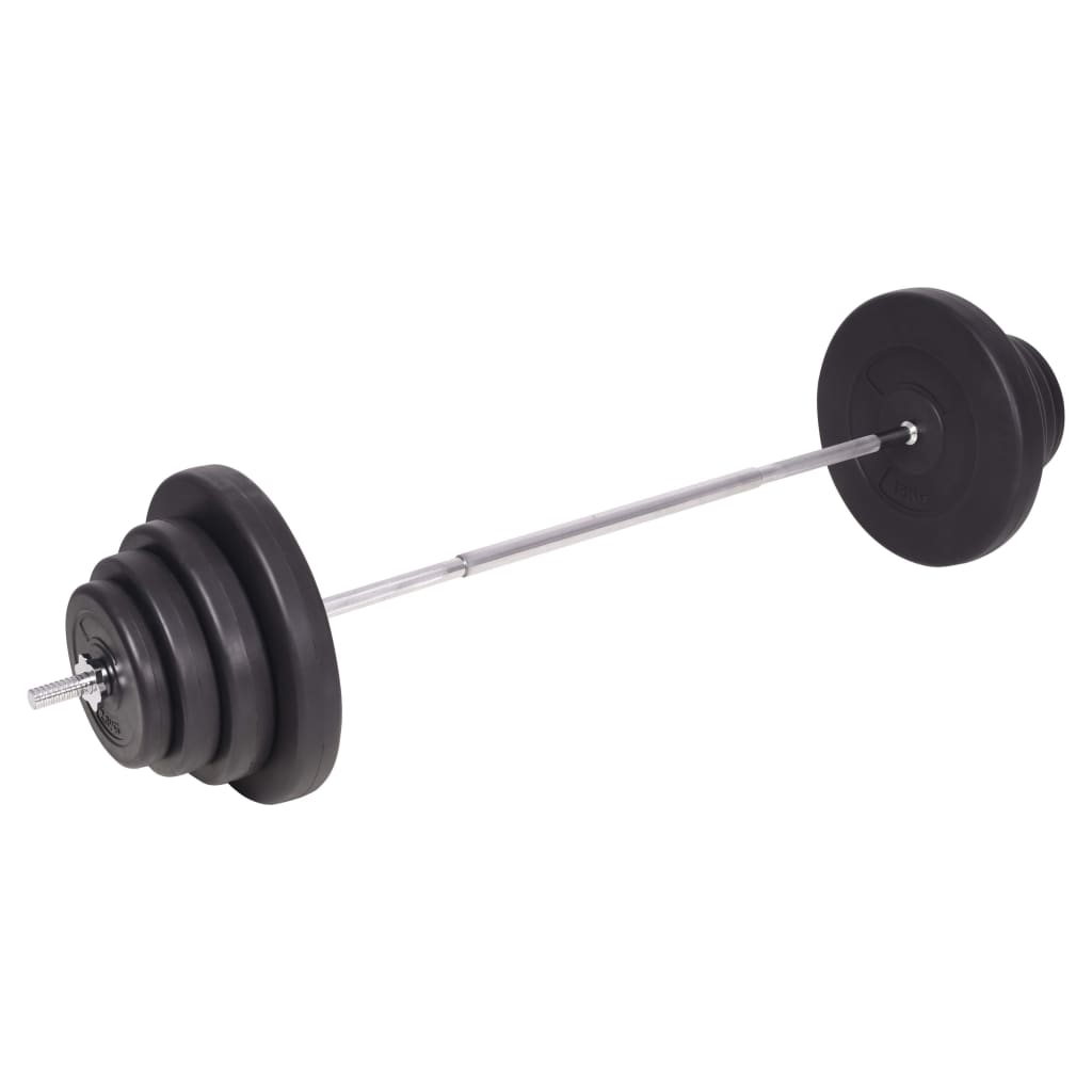 Súprava závaží a tyčí barbell a dumbbell, 120 kg