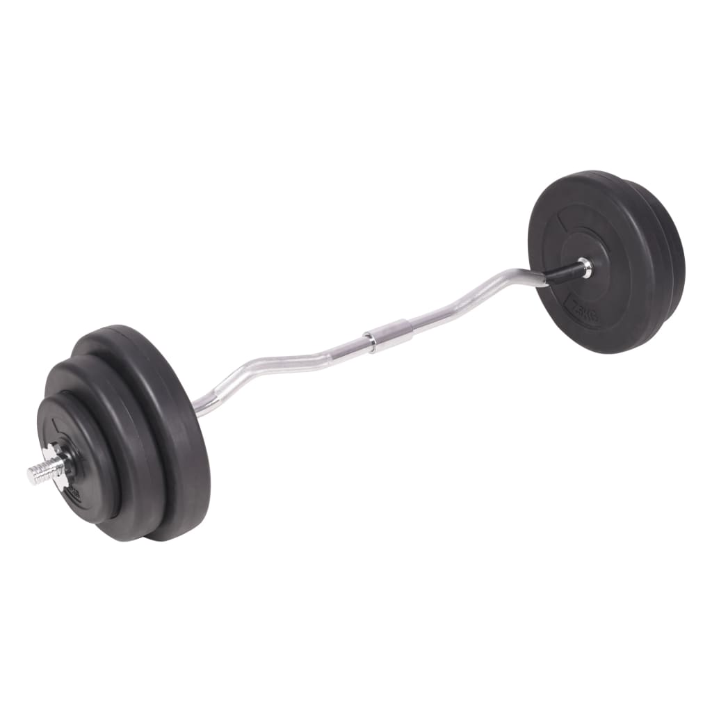 Súprava závaží a tyčí barbell a dumbbell, 120 kg
