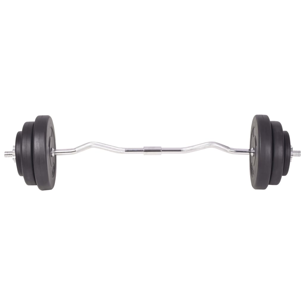 Súprava závaží a tyčí barbell a dumbbell, 120 kg
