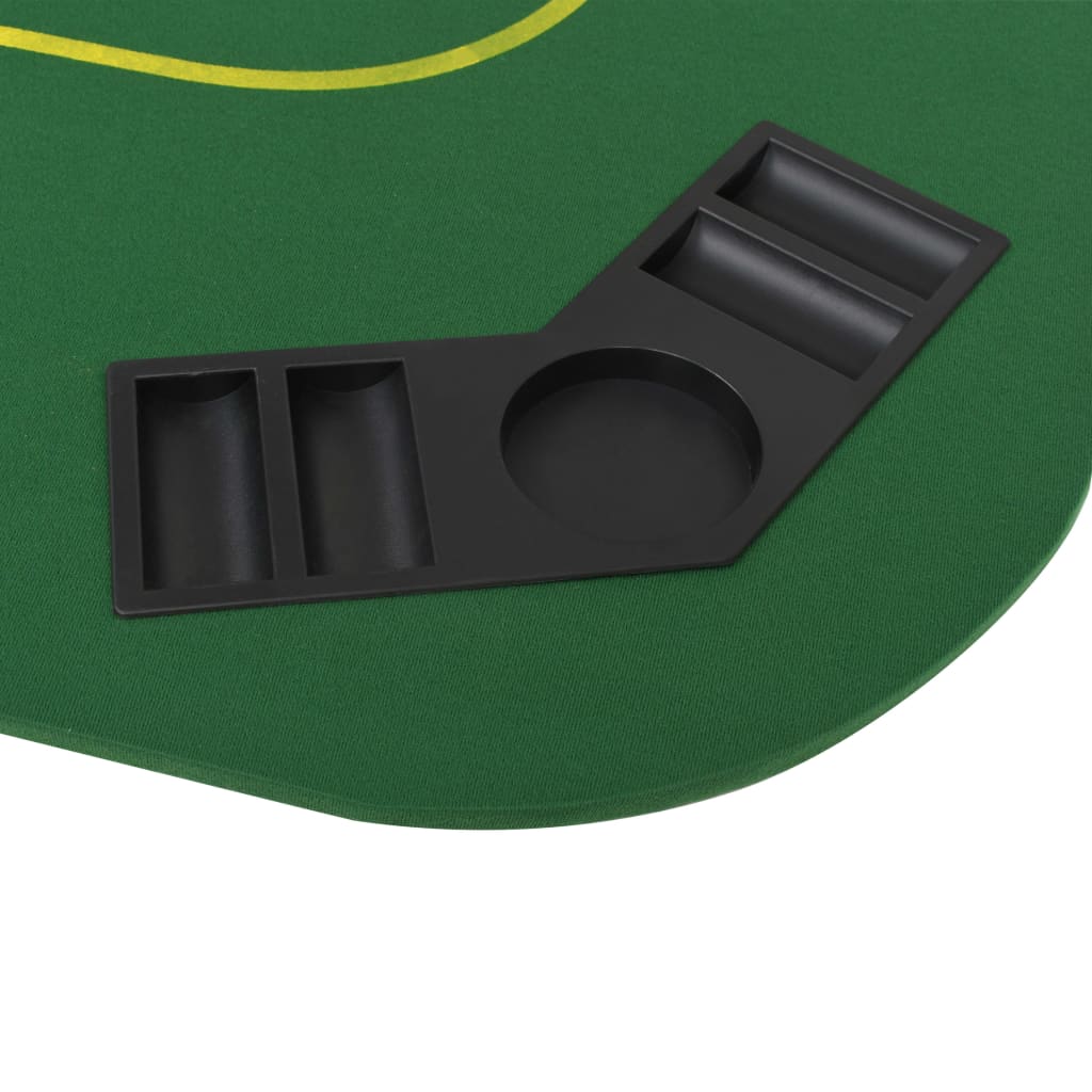 Skladacia podložka na poker pre 8 hráčov, obdĺžnik, zelená