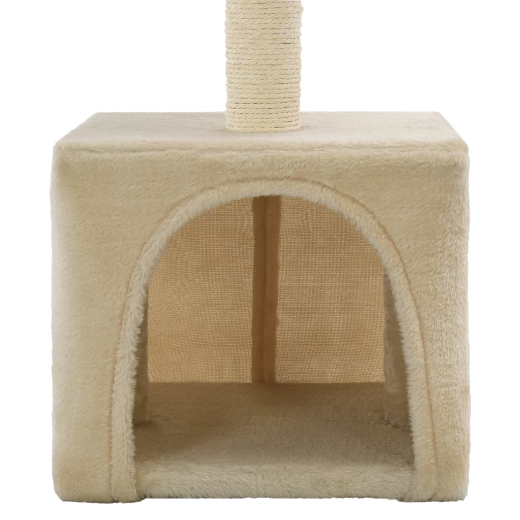 Škrabadlo pre mačky, sisalový stĺpik 55 cm, béžové