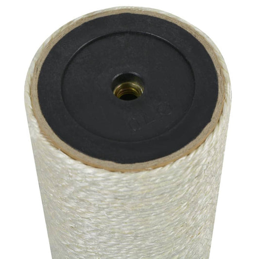 Stĺpik na škrabanie pre mačky, 8x30 cm, 10 mm, béžový