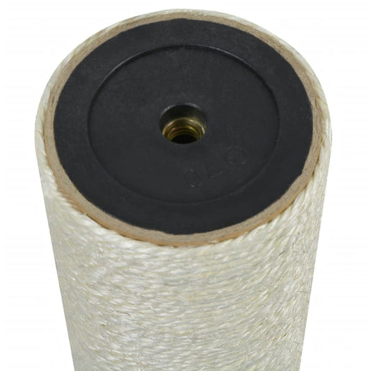 Stĺpik na škrabanie pre mačky, 8x55 cm, 10 mm, béžový