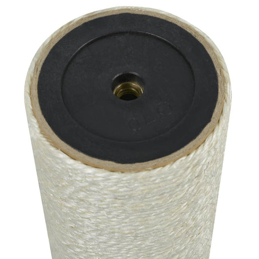 Stĺpik na škrabanie pre mačky, 8x60 cm, 10 mm, béžový