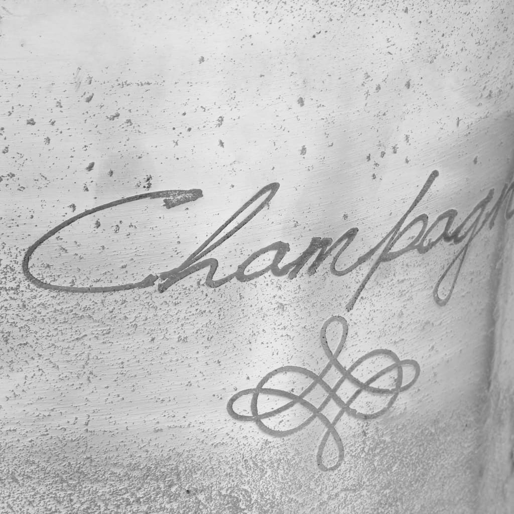 Chladič Na Šampanské Strieborný 39X29X71 Cm Masívny Hliník