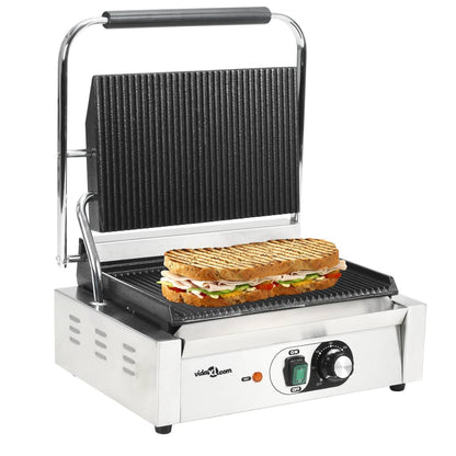 Drážkovaný panini gril 43x30,5x20 cm 2200 W