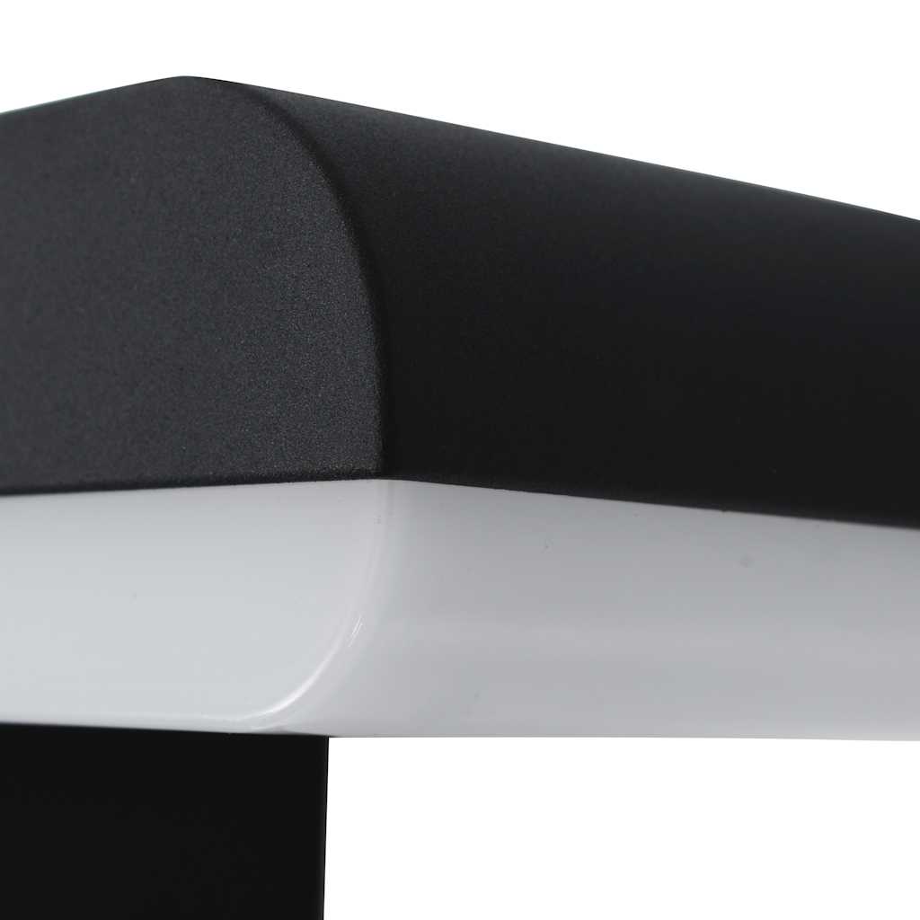 Vonkajšie Led Nástené Svietidlo Čierne 9 W Oválne