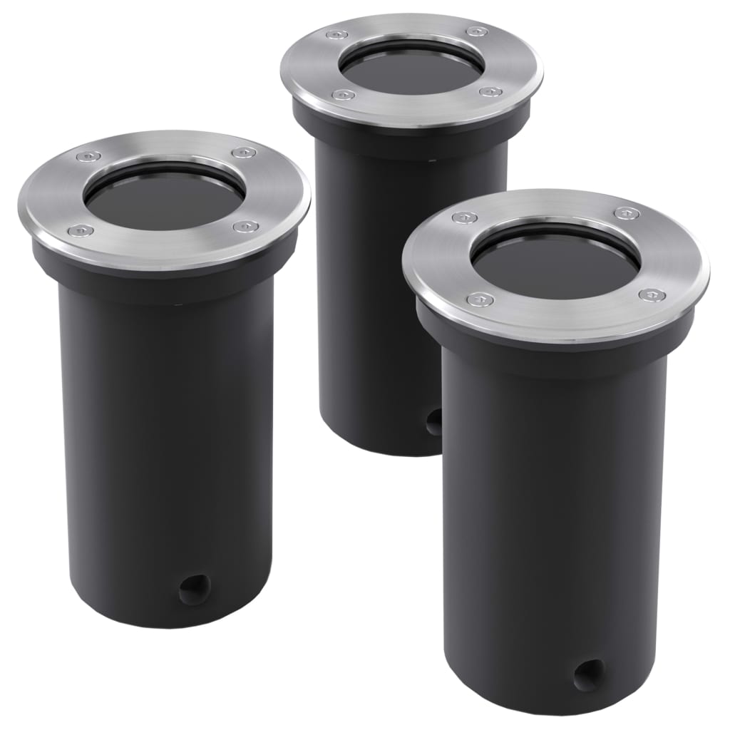 Podlahové Záhradné Svietidlá, Okrúhle 3 Ks