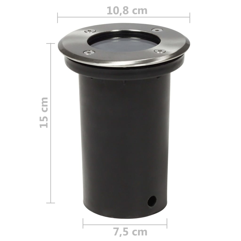 Podlahové Záhradné Svietidlá, Okrúhle 3 Ks