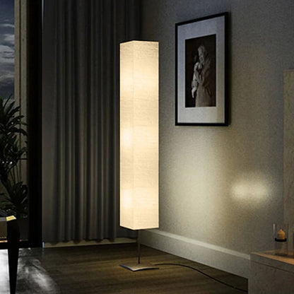 Stojanová lampa s oceľovým stojanom 170 cm, béžová